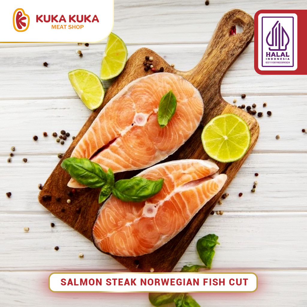 

Salmon Steak Norwegian Fish Cut Premium 200gr