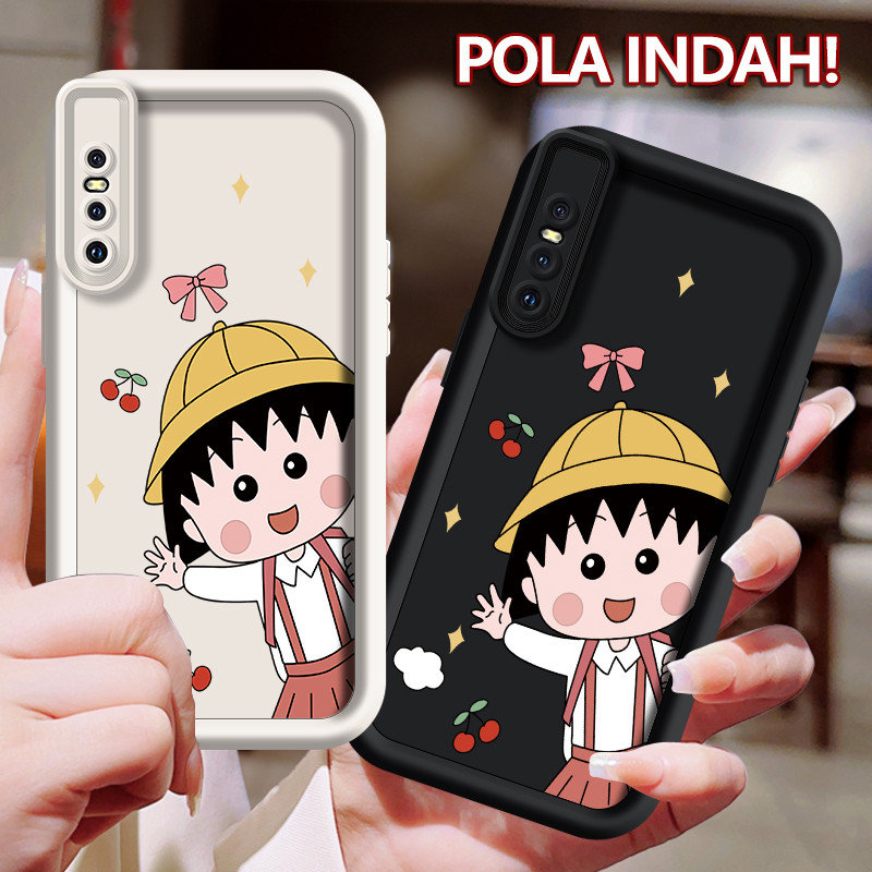 Casing hp VIVOV15PRO Shell lembut tangga case Bola daging Cherry Kartun pola lucu Shell ponsel