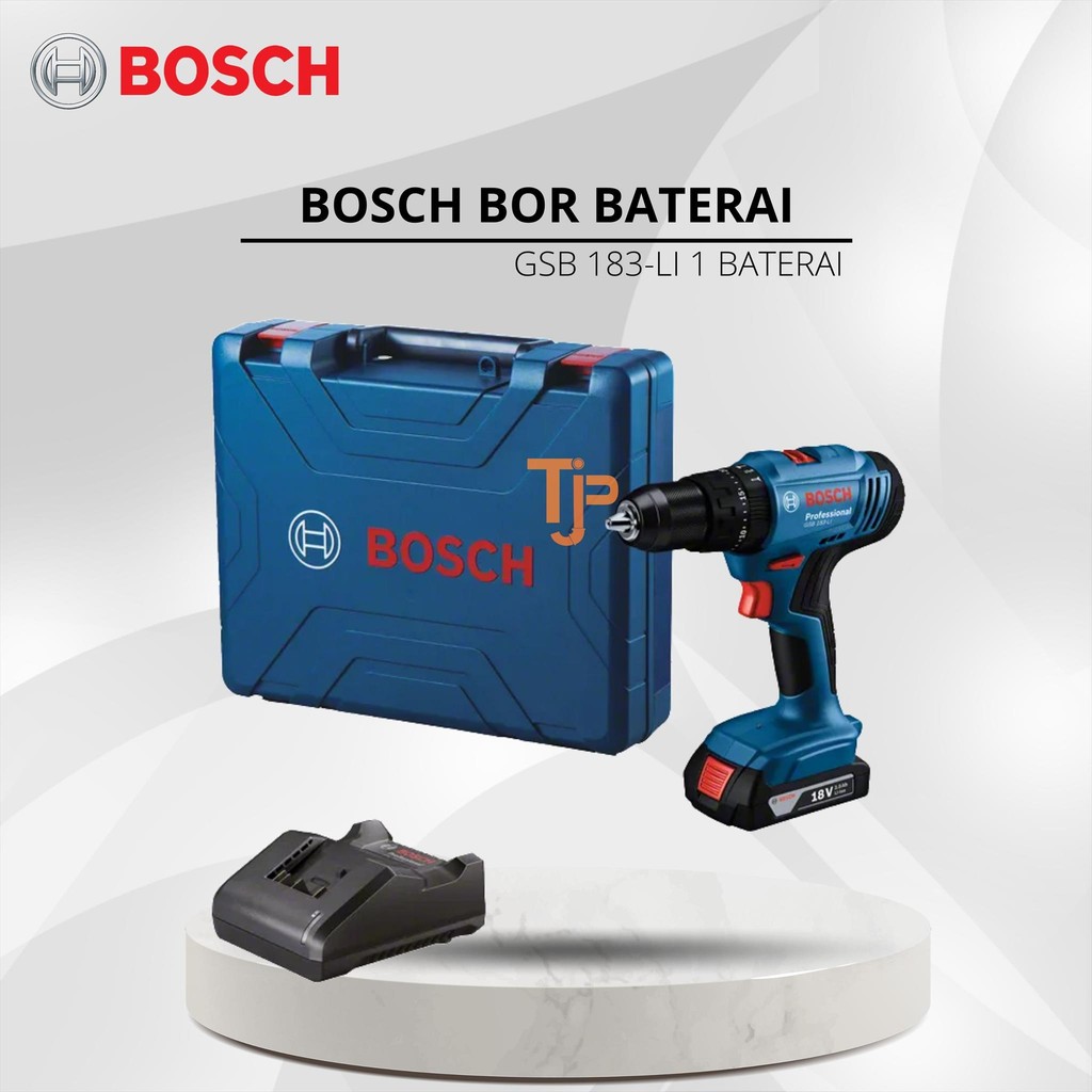 BOSCH CORDLESS IMPACT/ MESIN  BOR TEMBOK 18V GSB 183 LI - 1BATERAI