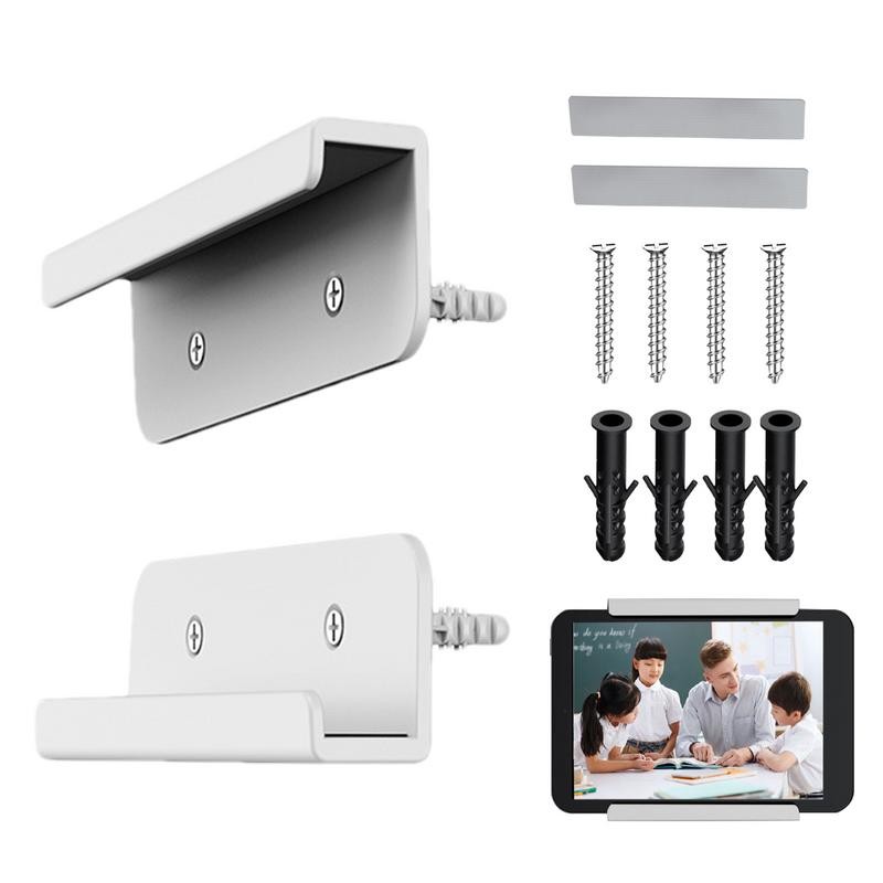 Wall Mount Tablet Holder Tablet Stand Adhesive Laptop Shelf Sturdy Tablet Mount And Laptop Holder Fo