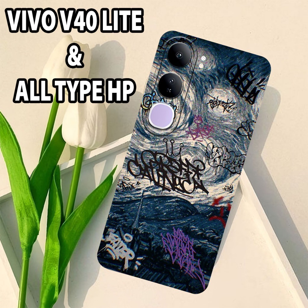 KIYOWOCASE G5 - Softcase VIVO V40 LITE Terbaru 2024 - Bahan karet lentur - Motif RICK AND MORTY - si