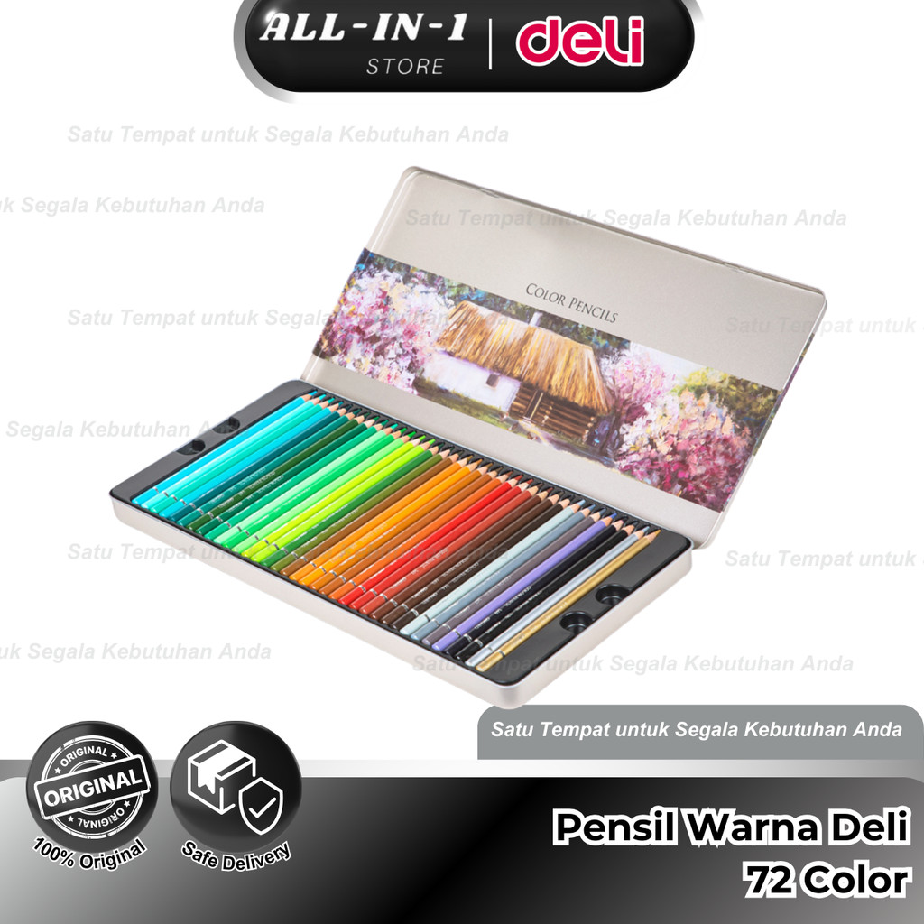 

Deli Highgrade Oil Pencil Color Pensil Warna Minyak 72 color