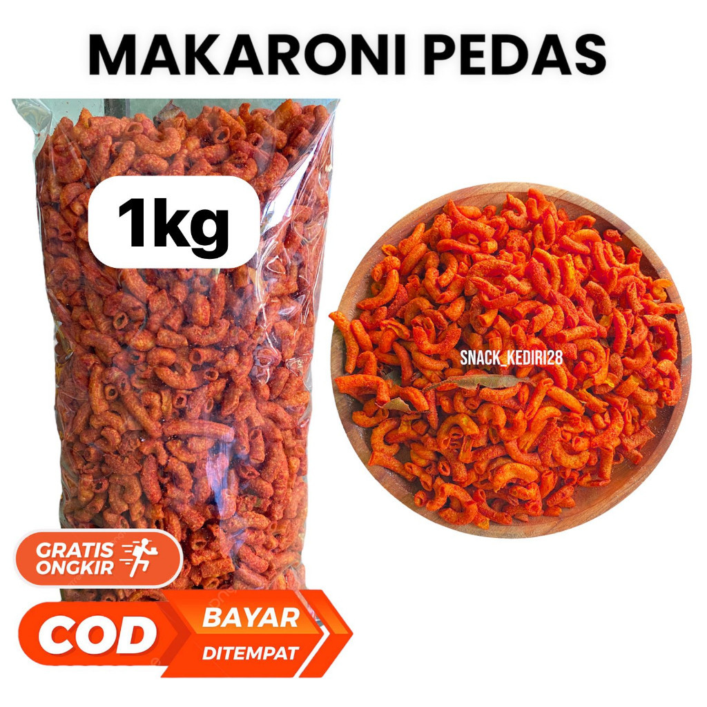 

Makaroni Pedes Daun Jeruk 900gr| mutiara snack