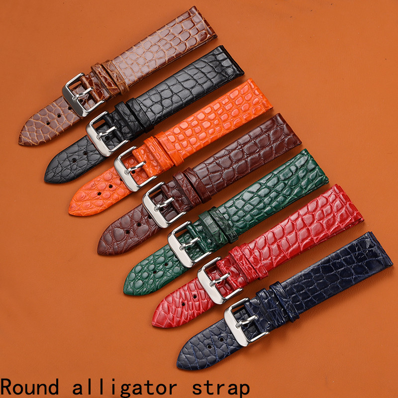 12 14 16 18 20 22 24mm Crocodile Leather Alligator Strap for Longines Master Omega Men and Women But