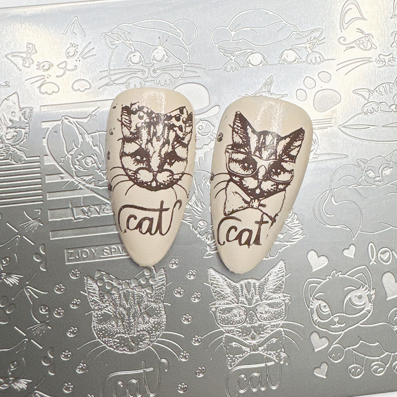 

XMQ NAIL ART STAMPING PLATES CUTE CATS IMAGE TEMPLATES