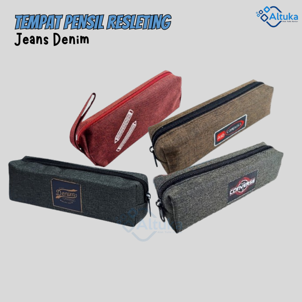 

Tempat Pensil Resleting / Pencil Case Resleting / Pencil Case Jeans Denim Murah