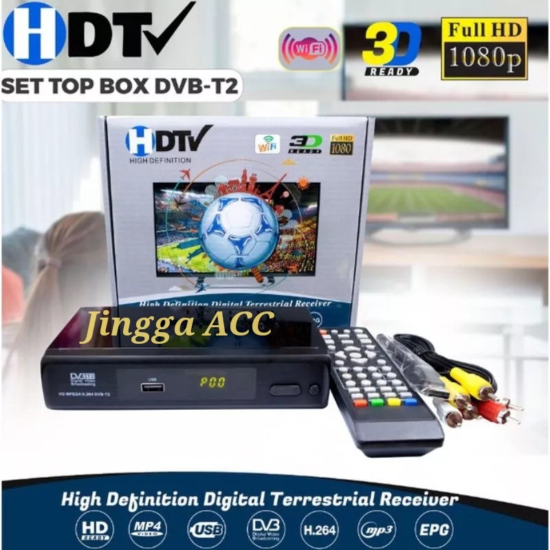 READY MAKASSAR Set Top Box Tv Digital DVB T2 FULL HD / TERMURAH TERBAIK/ set topbox tv digital untuk