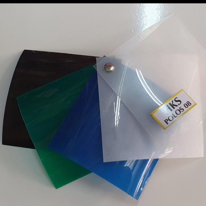 Fiber Plastik PP Polos - Fiber penutup pagar - Harga per 1meter - Bening, 0.6mm