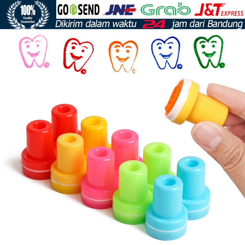 

1 Set 10 Buah Stempel Kartun Bentuk Gigi Lucu untuk Anak-Anak / Hadiah Klinik Gigi & Sekolah