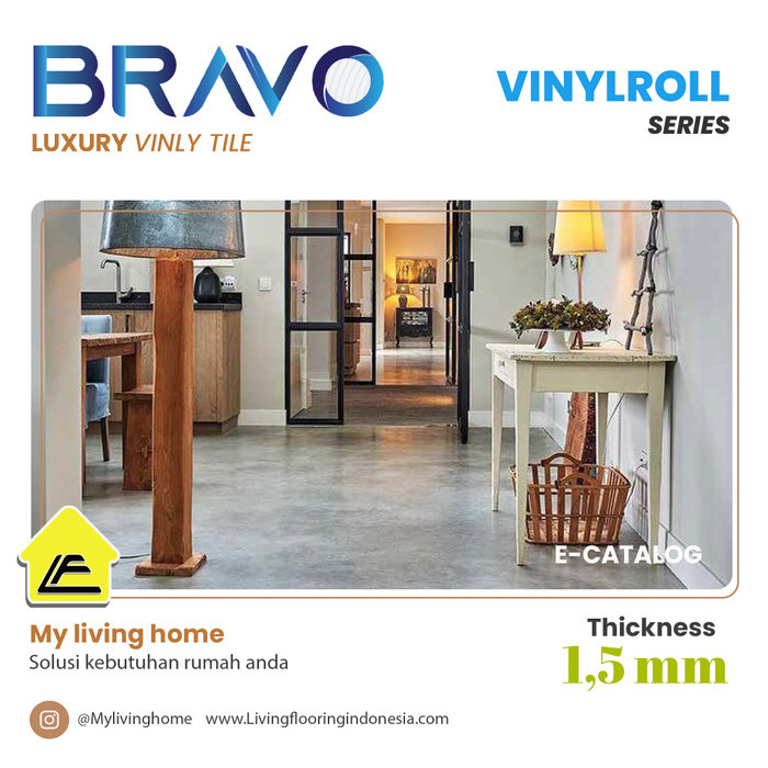 Lantai Vinyl Roll Bravo 1.5mm | Lantai Vinyl Roll