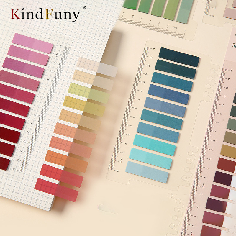 

200Pc Sticky Notes Transparent Index Tabs Self Adhesive Page Markers Waterproof Posted ItClassify Files Flags Stationery