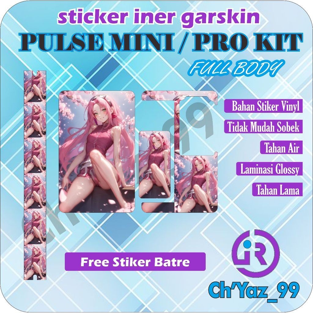 

STICKER MINI VINYL GLOOSY PRO,KIT INER GARSKIN LENGKAP