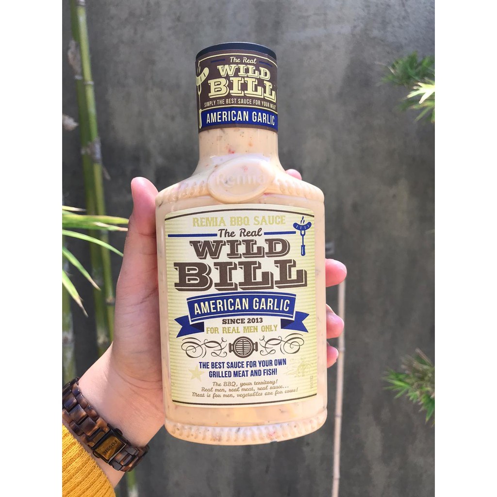 

REMIA BBQ SAUCE WILD BILL AMERICAN GARLIC 450ML