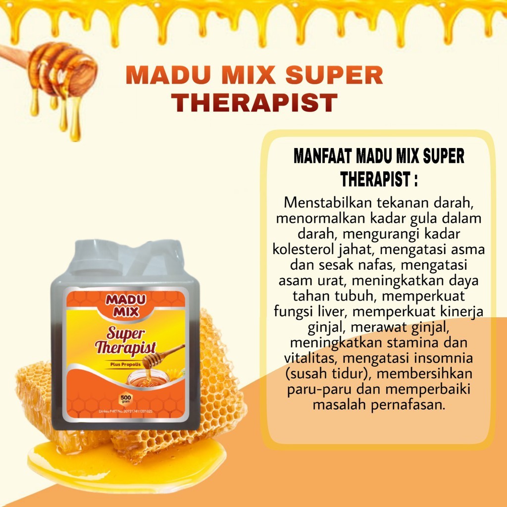 

Madu Mix Super Therapist Plus propolis 500gr