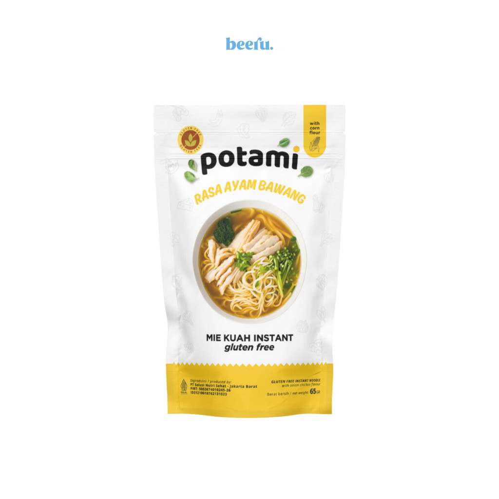 

Potami Mie Kuah Instant Rasa Ayam Bawang 65gr