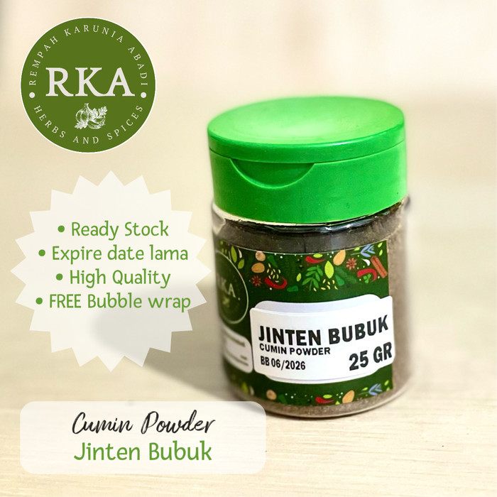 

Jinten Jintan Bubuk Murni - 25 gr / Cumin Powder 25 gr / Pure Ground Cumin 25gr