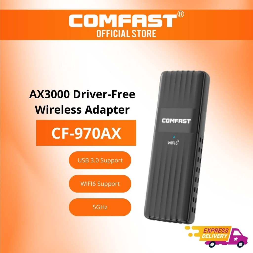 USB Wifi Wireless Adapter 5Ghz Comfast  CF-970AX AX3000