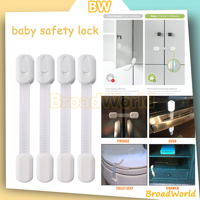 baby safety lock/pengaman laci lemari safe lock /pengait pintu penahan kulkas/Kunci Lemari