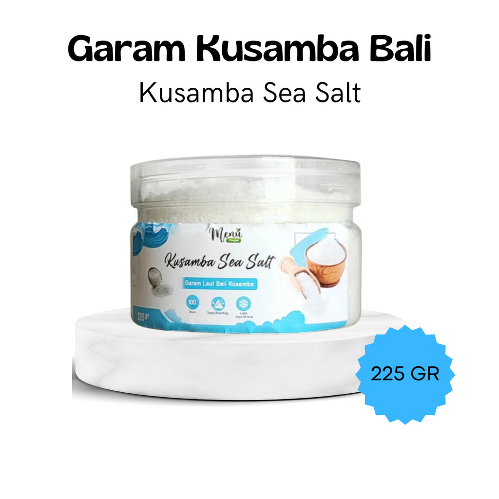 

(225 GR) Garam Kusamba Bali Asli - Garem Laut Kasar - Garam Laut Murni Kusamba Sea Salt