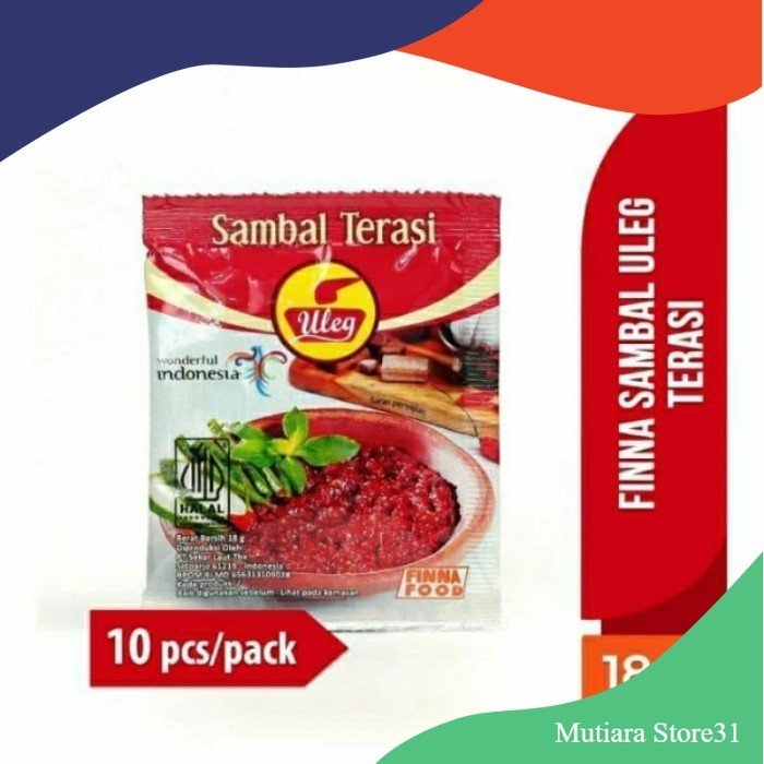 

Sambel ULEG Sambel FINNA All Varian 1 Renteng isi 10 Sachet - Terasi