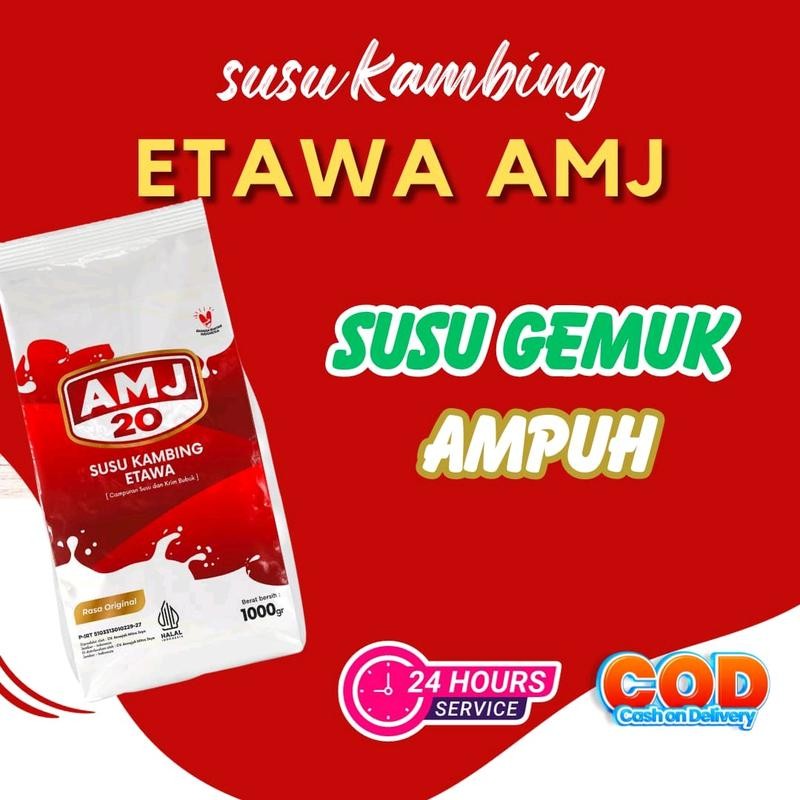 

susu kambing etawa kemasan 1kg merk amj20, cocok untuk minuman kesehatan Bubuk Gula