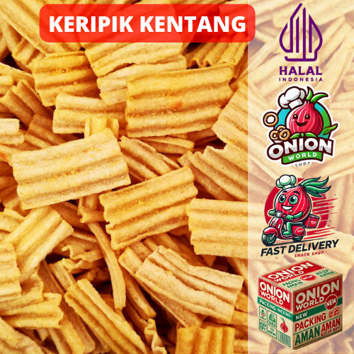 

UWD KERIPIK KENTANG JAGUNG BAKAR 250gr Kripik Kentang Balado Kripik Kentang Original Kentang