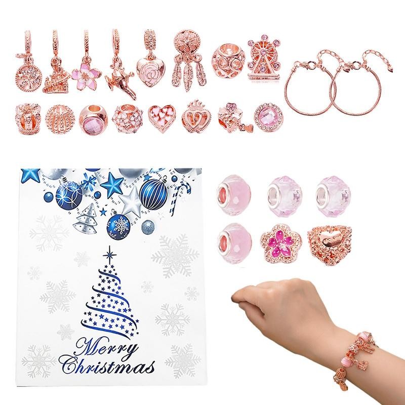

Advent Calendar Girls Christmas Gift Christmas Countdown Calendar Advent Calendar 2023 Kids 24 Days DIY Christmas Bracelet Gifts