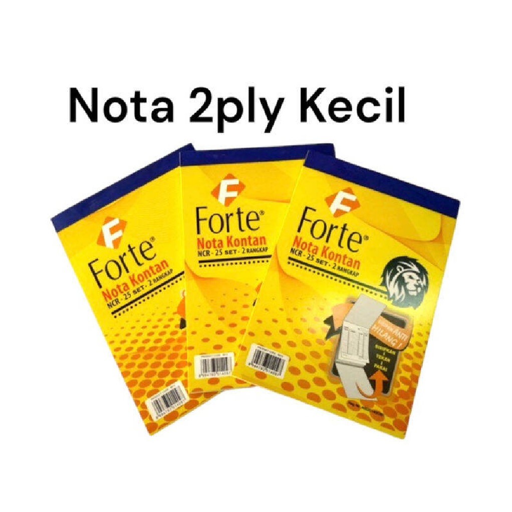

MURAH Nota Kontan Forte NCR-25 set-2rangkap 49g