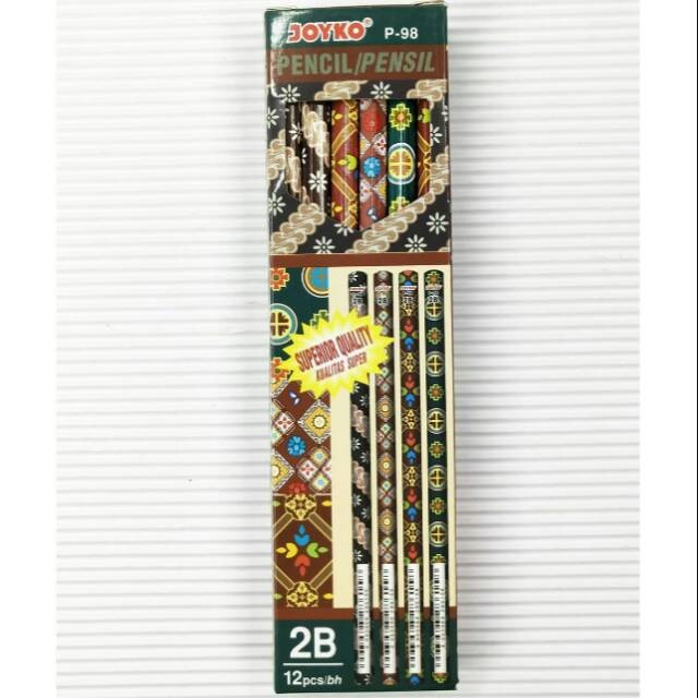 

(PRO_ATK) (Pak) Pensil Joyko Murah Batik 2B P98