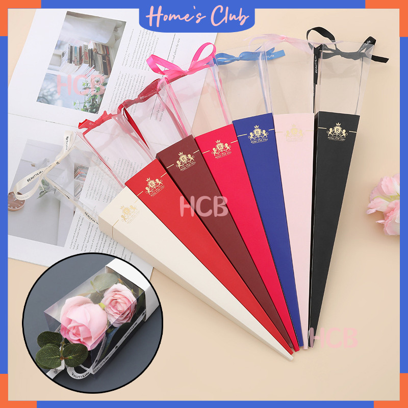 

Pembungkus Buket Instant Cellophane Bentuk Piramid Segitiga Flower Wrapping Florist Material