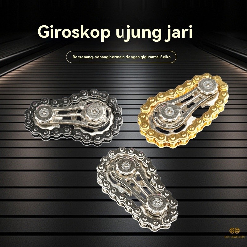 Gyro Ujung Jari, Gyro Rantai Gigi, Gear Fingertip Gyro Gear EDC Baru
