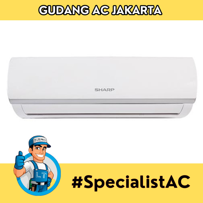 AC SHARP 1/2PK -AH-A05ZCY - HEMAT LISTRIK - R32 - TURBO COOL + PASANG
