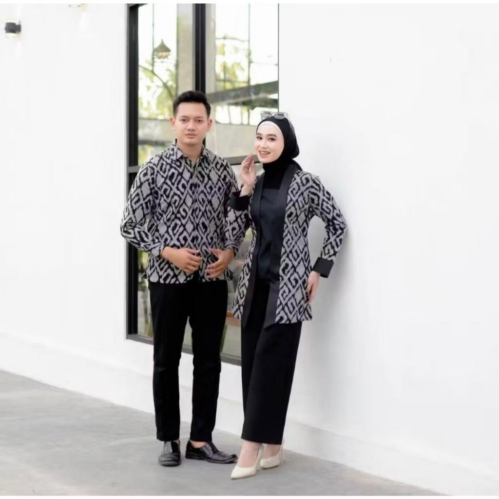 BAJU COUPLE PASANGAN KONDANGAN TENUN ETNIK KARDIGAN ETNIK TERBARU