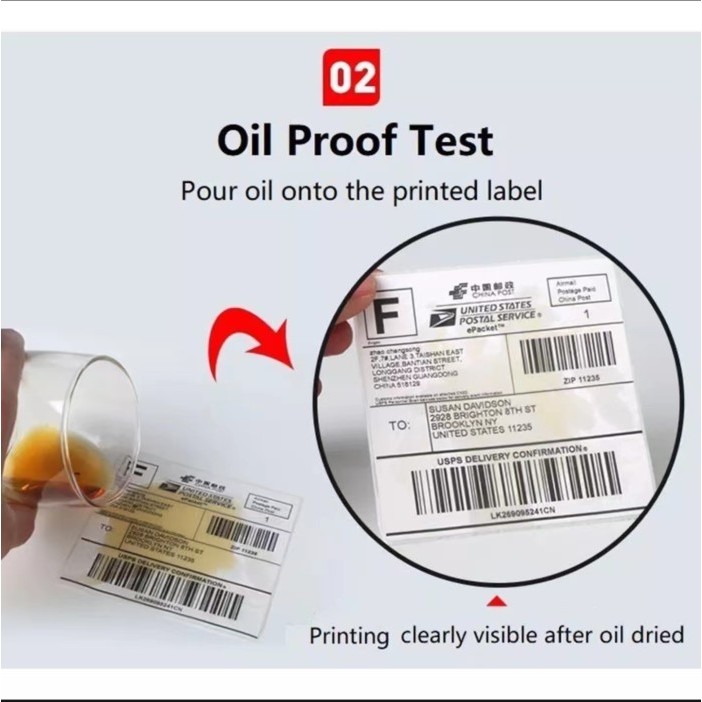 

best -Kertas Thermal Label Lipat Label Barcode Sticker 100x150 A6