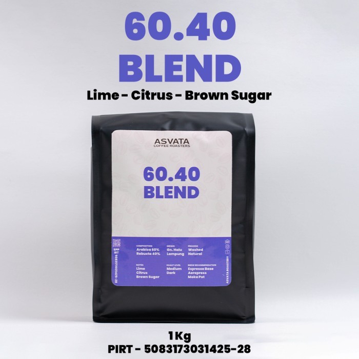 PROMO TERBAIK!!!! Biji Kopi 1 Kg 60.40 Arabica Robusta Roasted Beans Kopi Susu Blend - Extra Coarse