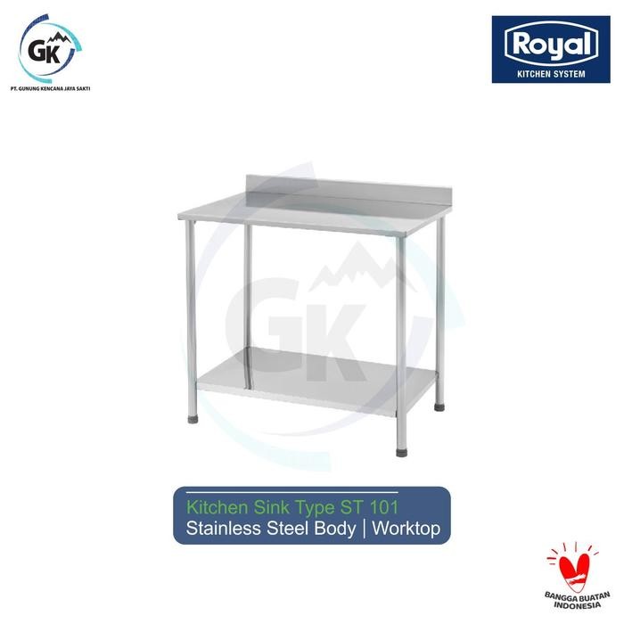 BEST -ROYAL Meja Stainless - Work Table - Meja Dapur ST 101