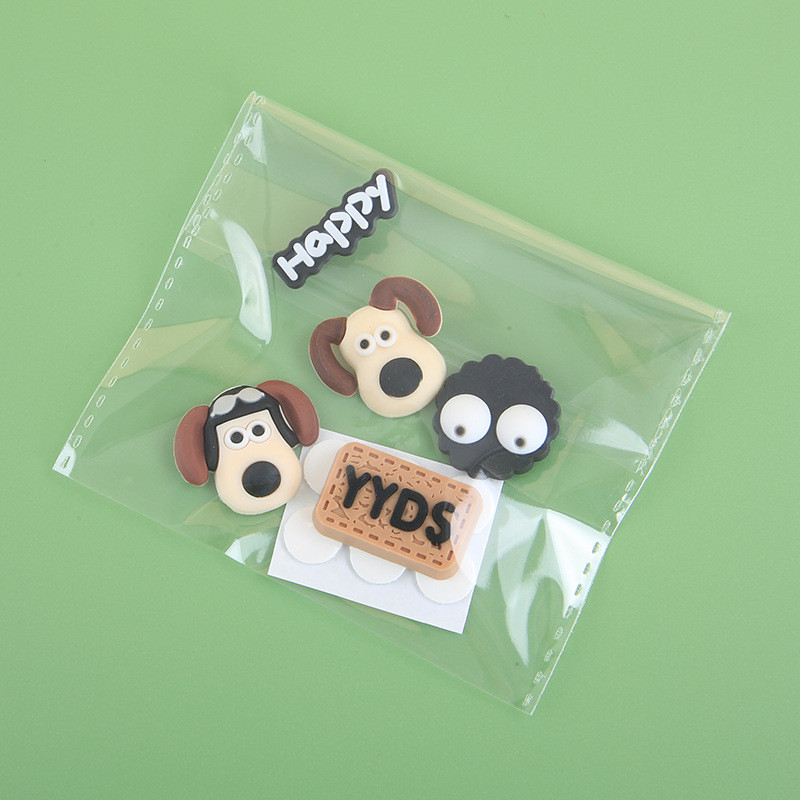 

Stiker Tiga Dimens i3D Anak Anjing Kartun Plastik Lembut Aksesoris Diy Aksesoris Ponsel Kasus Lubang Tambalan Sepatu