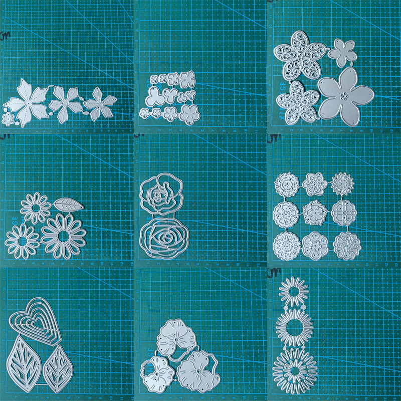 

flower Metal Cutting Dies Mold Scrapbooking Decoration Paper Cards Craft Knife Mould Blade Punch Template Embossing Stencils