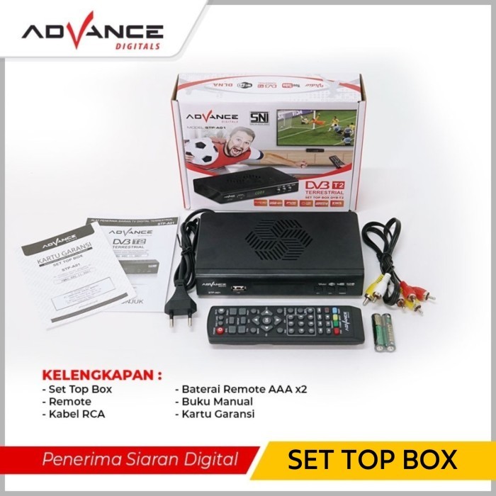 Advance STB Set Top Box TV Digital Receiver Penerima Siaran Full HD - STB ADVANCE