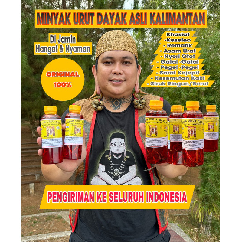 Minyak Urut Dayak Asli Kalimantan Ori