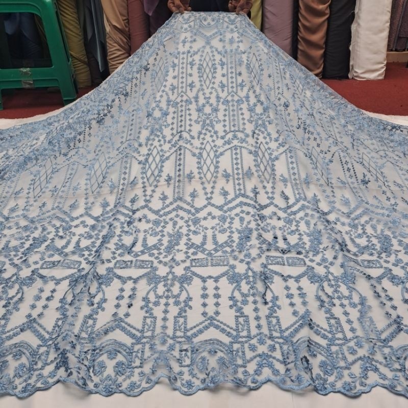 kain tile etnik dior full bordir premium