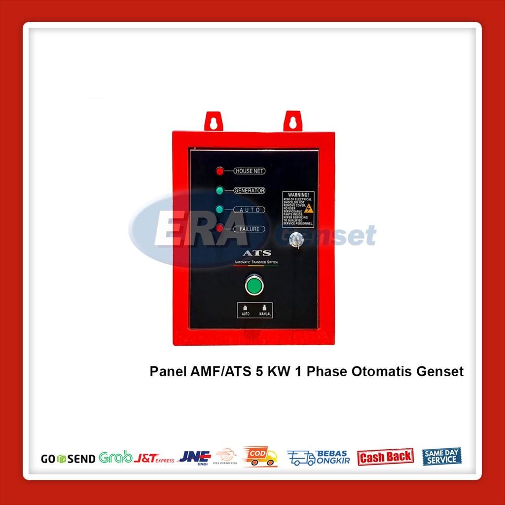 Panel AMF/ATS 5 KW 1 Phase Otomatis Genset - PLN