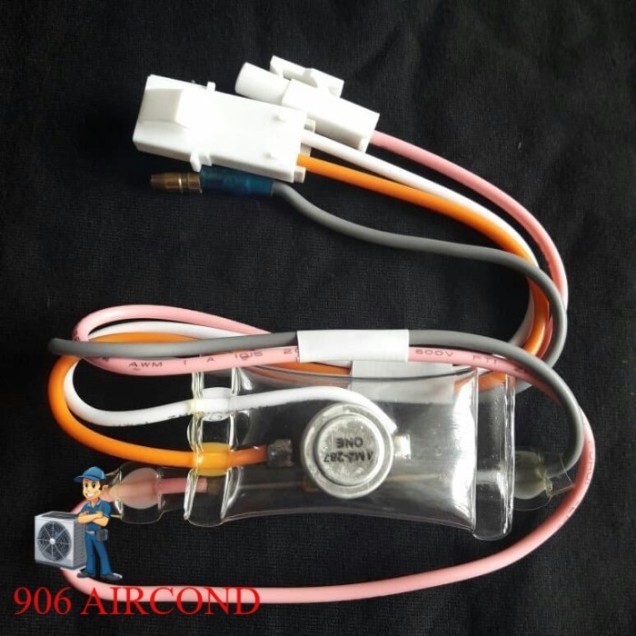 Sparepart defrost, fius bimetal kulkas thosiba 2 pintu