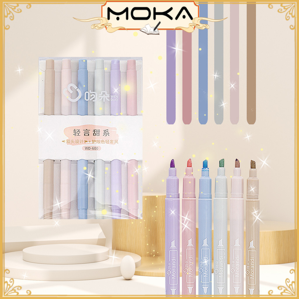 

MOKA 1 SET 6 PCS STABILO "PASTEL MULTICOLOR PALLETE" EDITION / HIGHLIGHTER HIGH QUALITY MKP88
