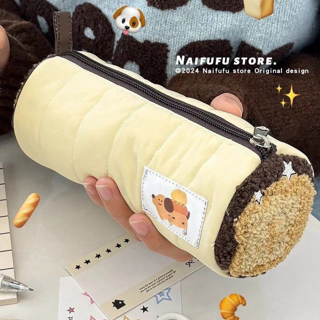 

Kotak pensil keriting gaya Korea Kotak pensil estetika gaya Korea Tas kosmetik keriting bermutu tinggi