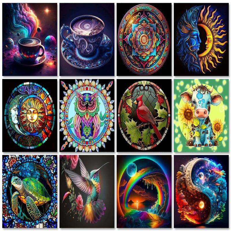 

RUOPOTY Diy Painting By Numbers For Adults Colorful Coffee Picture With Number Acrylic Paint On Canvas Personalized Gift 40x50cm