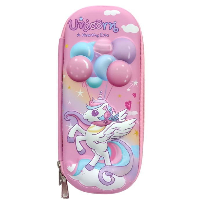 

[New Collection]PROMO Tempat pensil 3D Rocket Rabbit Hardtop Kotak Pencil Astronot - Pink UNI BALON
