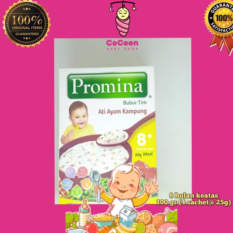 Bubur Bayi Promina 8+ Ati Hati Ayam Kampung 100 gr
