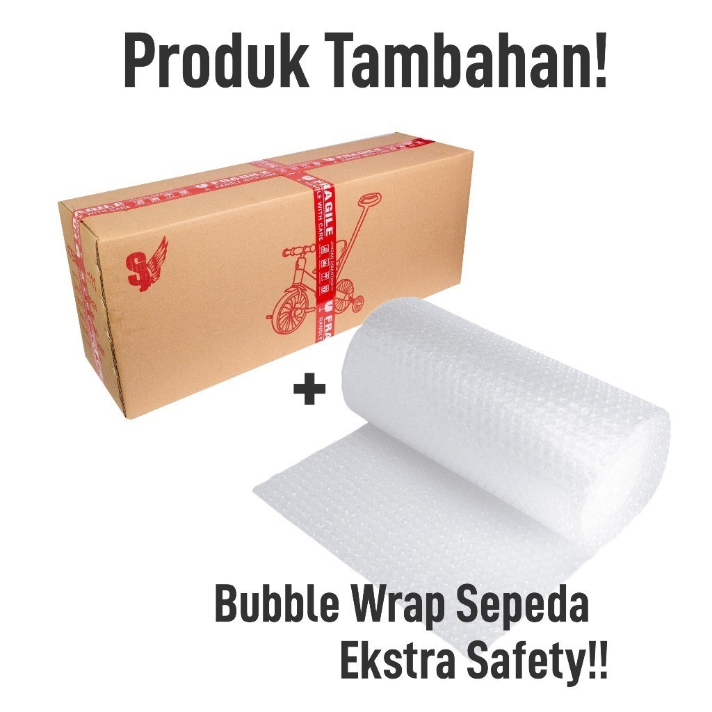 

topsmile - Kardus Safety + Exstra Bubble Wrap Safety Aman Untuk Packing Sepeda