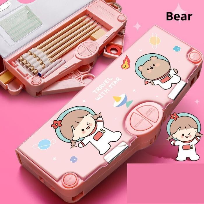 

[New Collection Kids] KP117 - TEMPAT PENSIL ANAK PEREMPUAN MURAH KOTAK PENSIL ANAK PEREMPUAN GAMBAR ASTRONOT ANAK KOTAK PENSIL ANAK ANAK - Bear